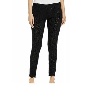 Johnny Was Leggings - Eyelet - “Ayla” - XL - Black - Cotton Stretch - NWT